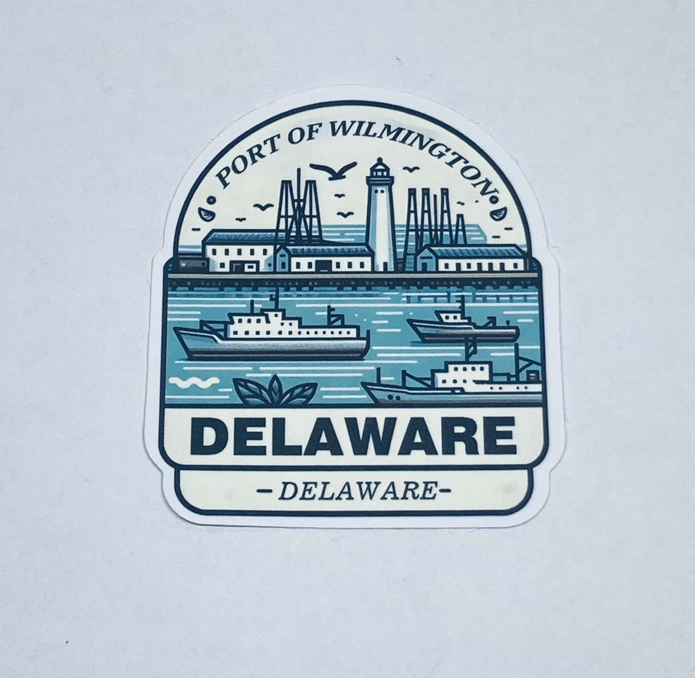 Delaware Port Of Wilmington Sticker Travel Art Decal Vinyl Souvenir Tc6
