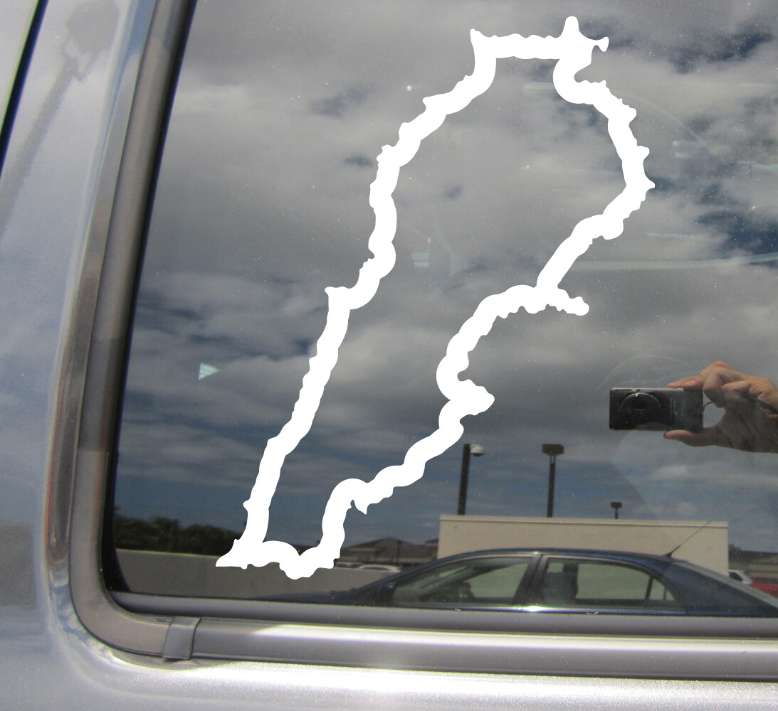 Lebanon Country Outline Beirut Car Truck Bumper Window Vinyl Decal Sticker 07198