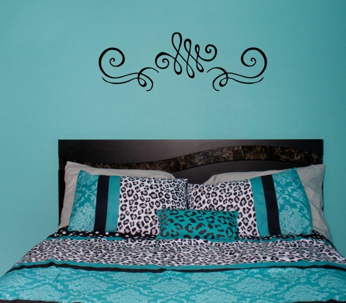3pc Swirls Wall Art Stickers Vinyl Decals Living Room Home Decor Decorative