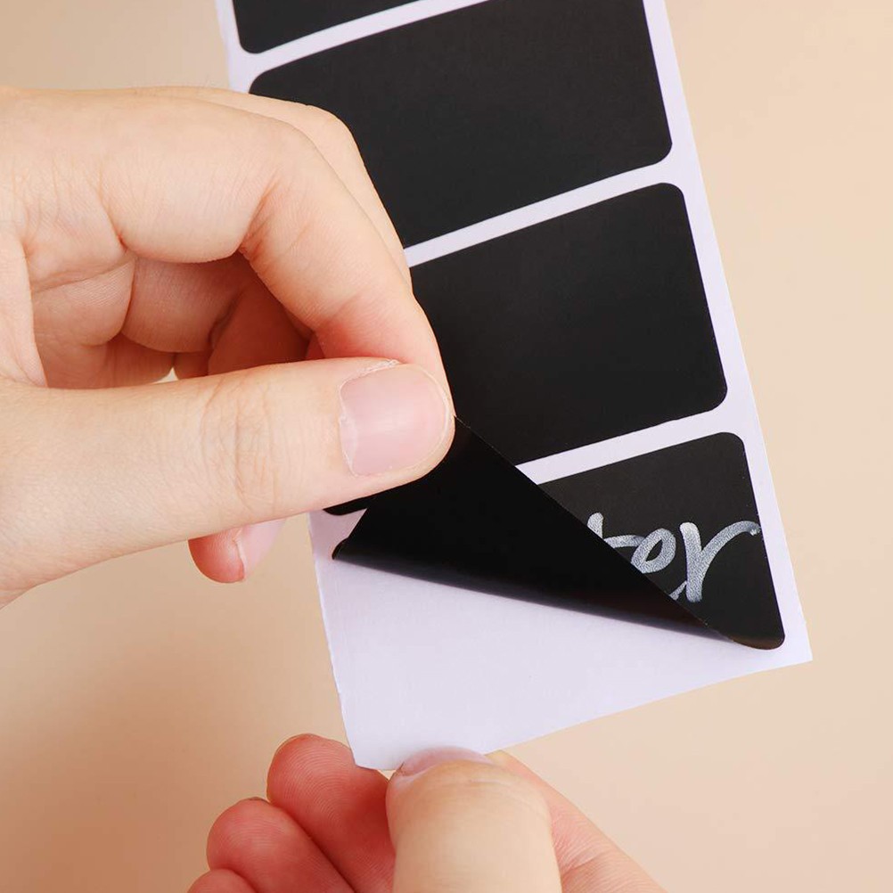 300 Pcs/Roll Removeable Chalkboard Labels Rectangular