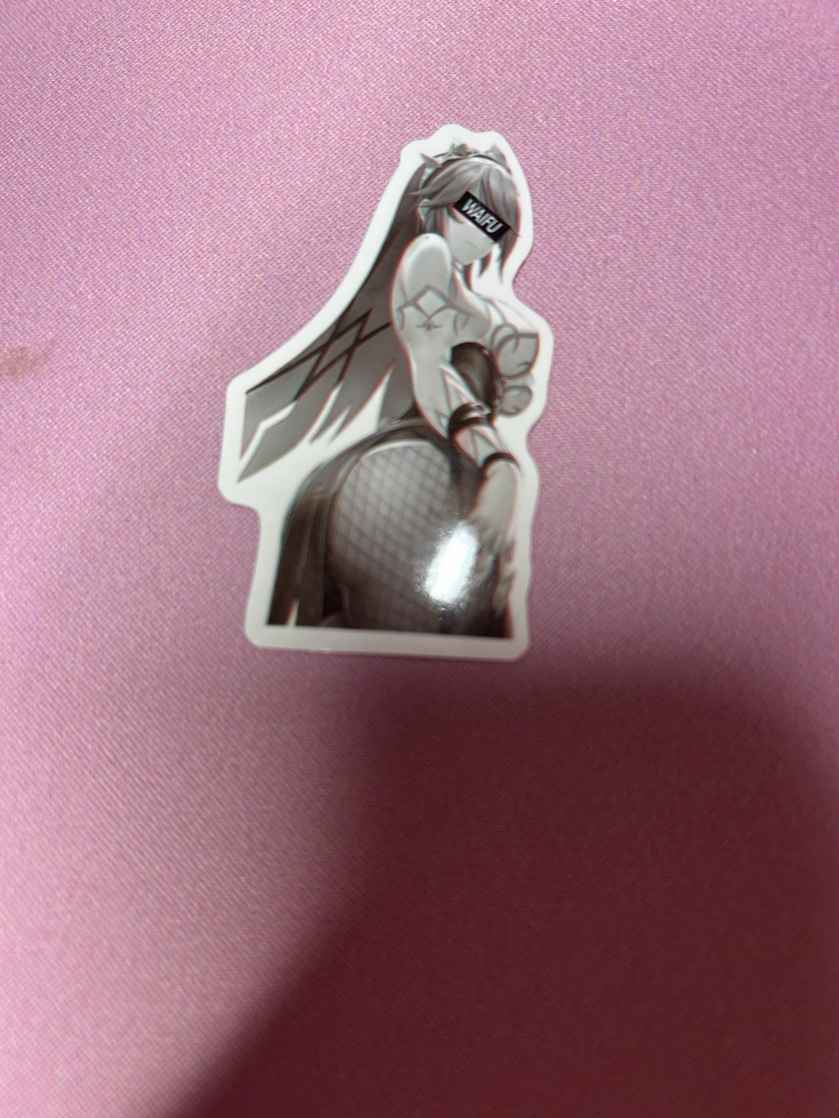 black and white waifu lewd fantasy girls stickers #12