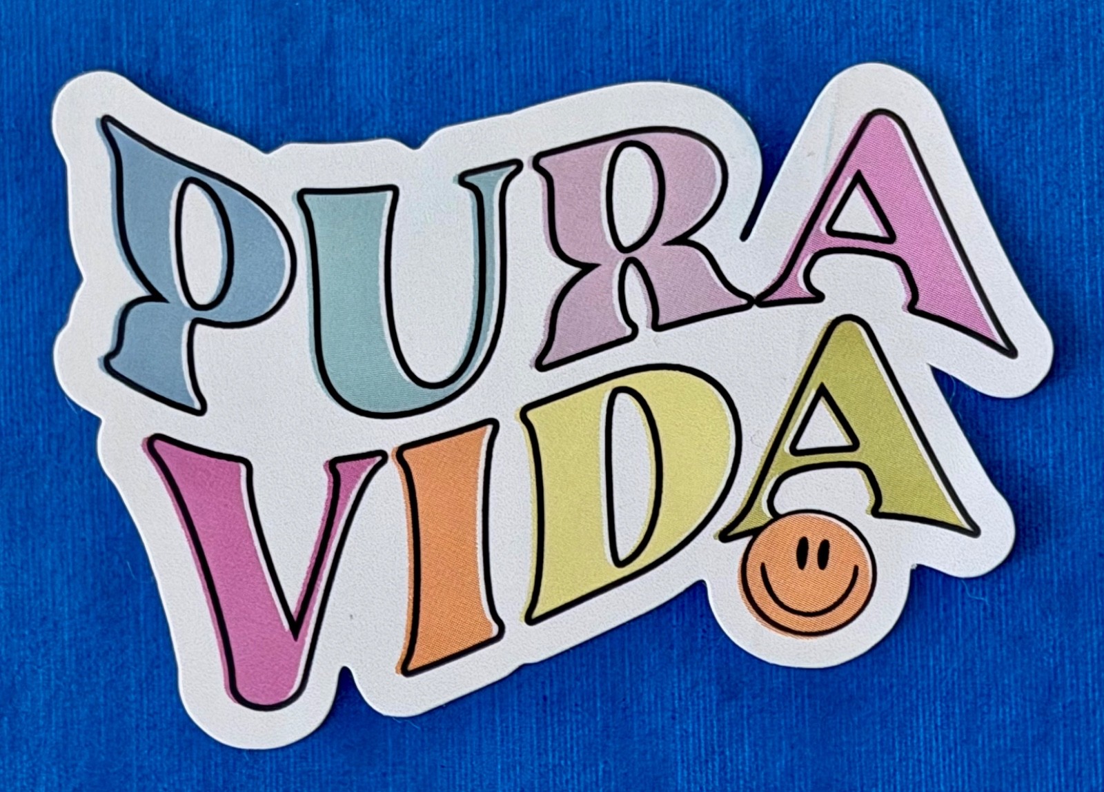 Pura Vida Sticker Pura Vida Logo Pastel Colors NEW out of pack