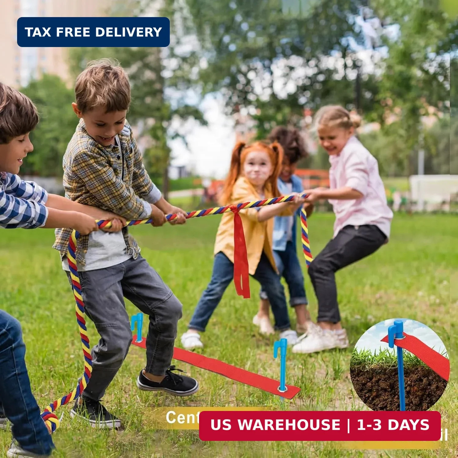 Tug of War Rope for Kids and Adults,20/40/60FT Tug a War Rope for Outdoor Games