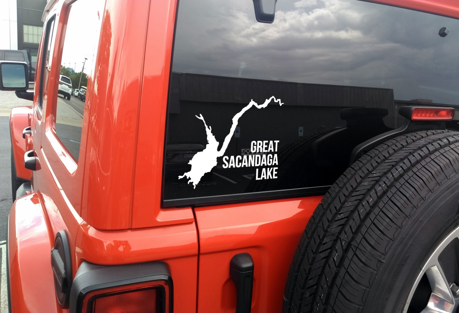 Great Sacandaga Lake V2 Vinyl Decal Adirondack New York Map Shape for Car Window
