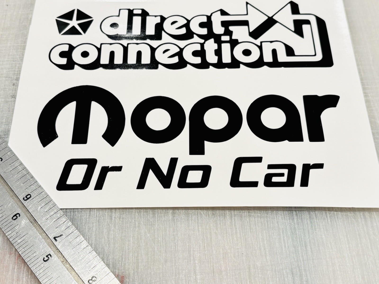 TWO PORSCHE Die Cut Vinyl Decals Fits 944 911 German Luxury Sports Car Carrera