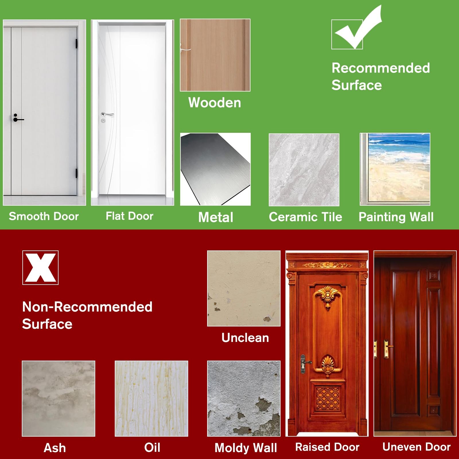 Door Stickers Decals 3D Door Murals Peel and Stick, Removable Decorative Viny…