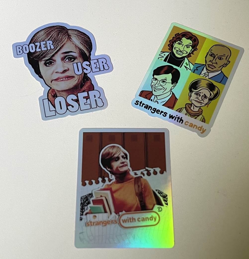 Strangers with Candy Holographic Sticker 3 Pack | Waterproof 2.5 Inch