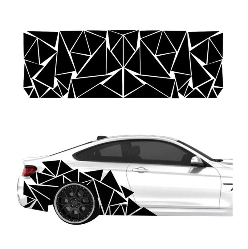 Geometric Triangle Graphics Decal Sticker Side Car Rear Hood Bed Truck Vinyl