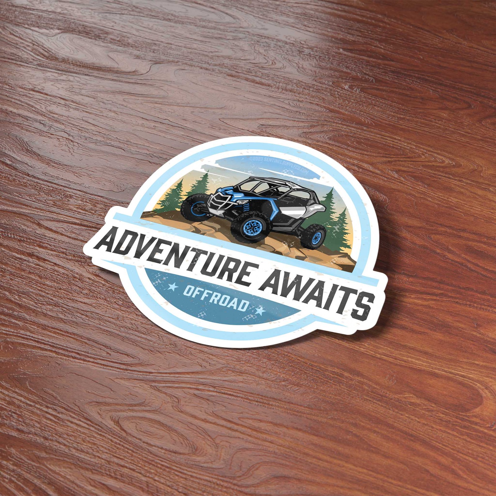 Adventure Awaits Sticker- Fun Decal for Water Bottle & Laptop