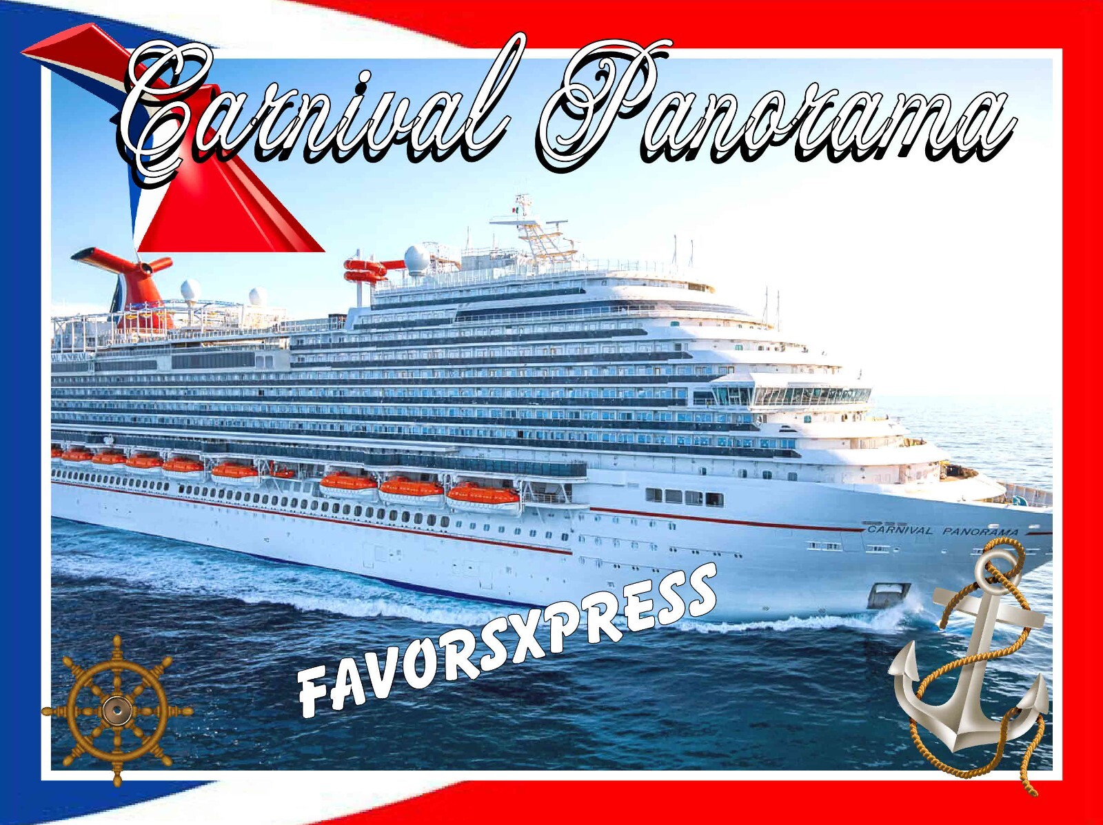 CARNIVAL PANORAMA CRUISE SHIP PHOTO MAGNET 4 X 3 INCHES
