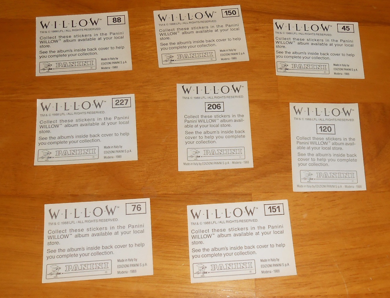 Willow Movie Sticker Set Original Promo (rectangle) 2.5×2 Val Kilmer