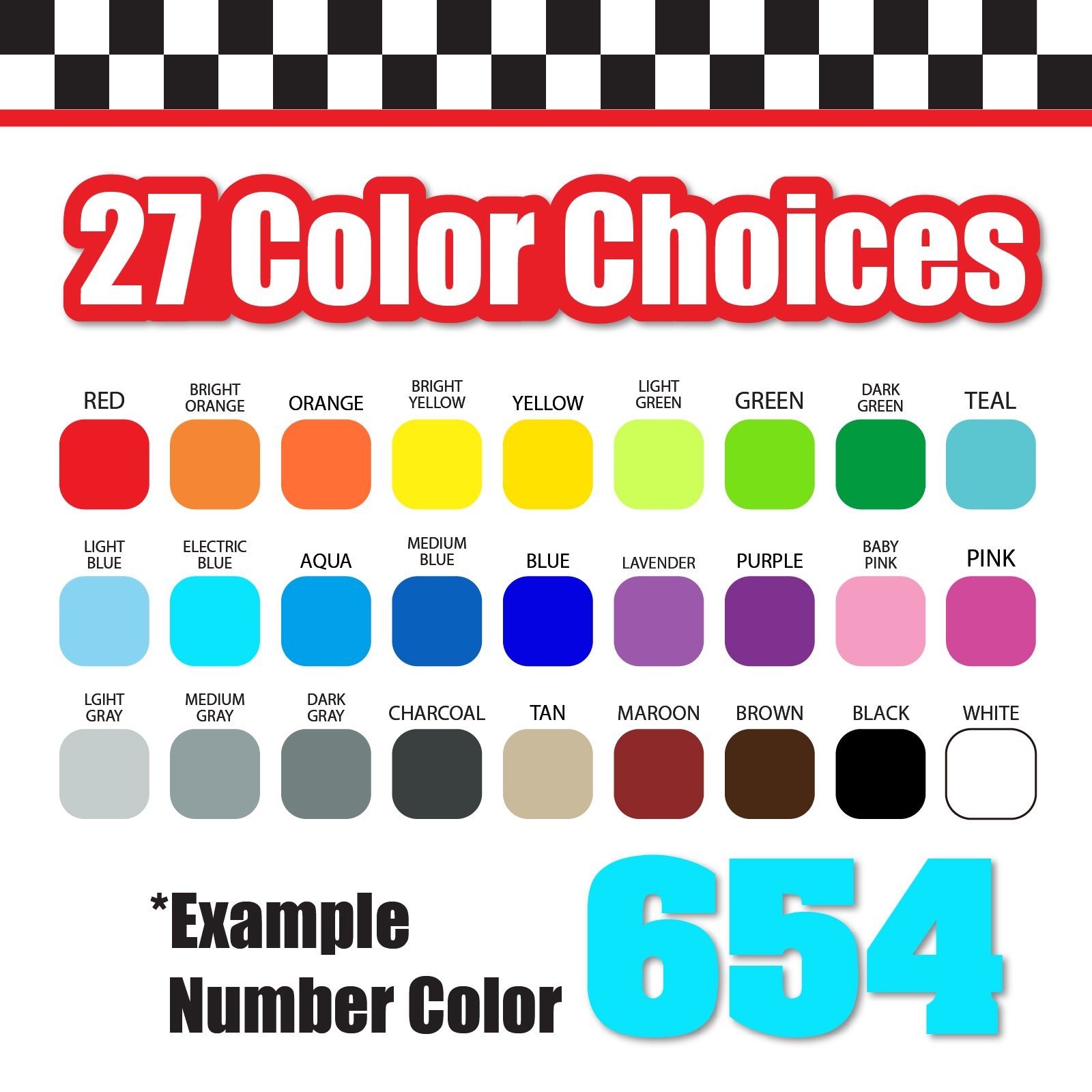 3x 3 Digit Custom Single Number Stickers Decal Locker Door Mailbox Aardvar