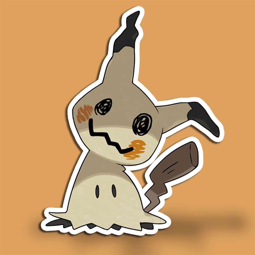 Mimikyu Pokemon Anime Vinyl Sticker – Car Window Decal | USA Made | Sizes