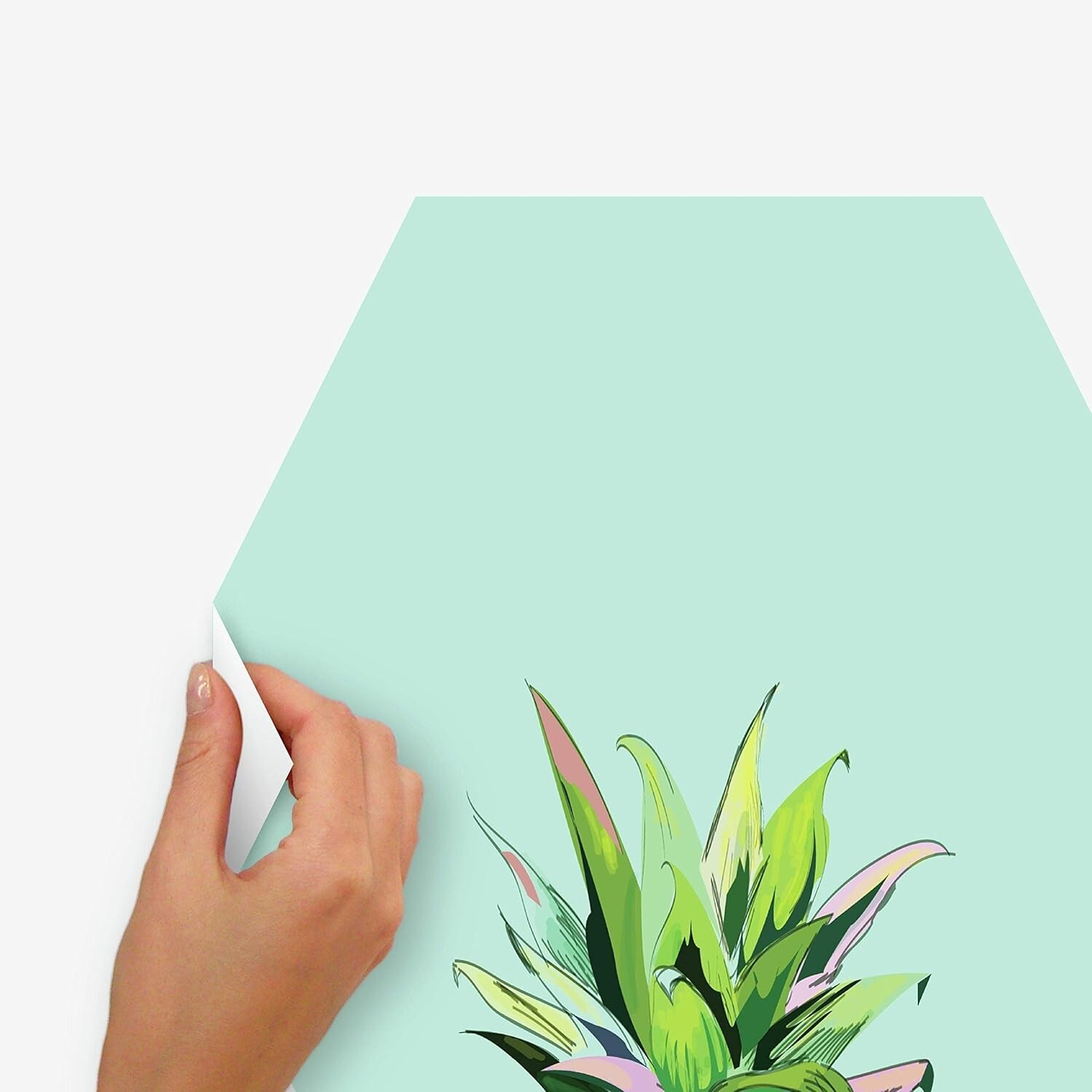 RoomMates Wall Decals Pineapple Crown 3-Pk Dry Erase Hexagon Peel And Stick