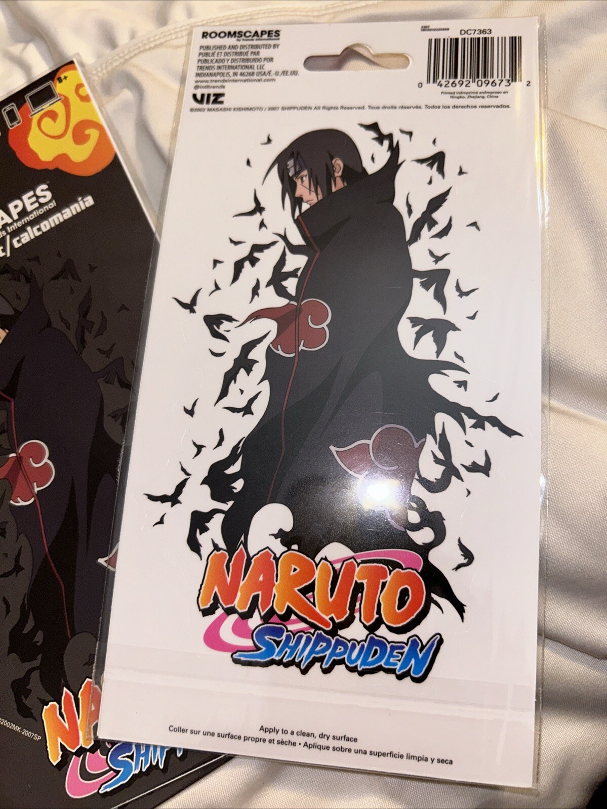 (3) Packages Naruto Shippuden Car Window Decal Sticker 3.5in x 6in New Sealed