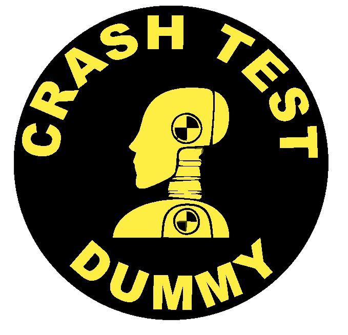 Crash Test Dummy Sticker Decal R4640 Crash Test Dummies