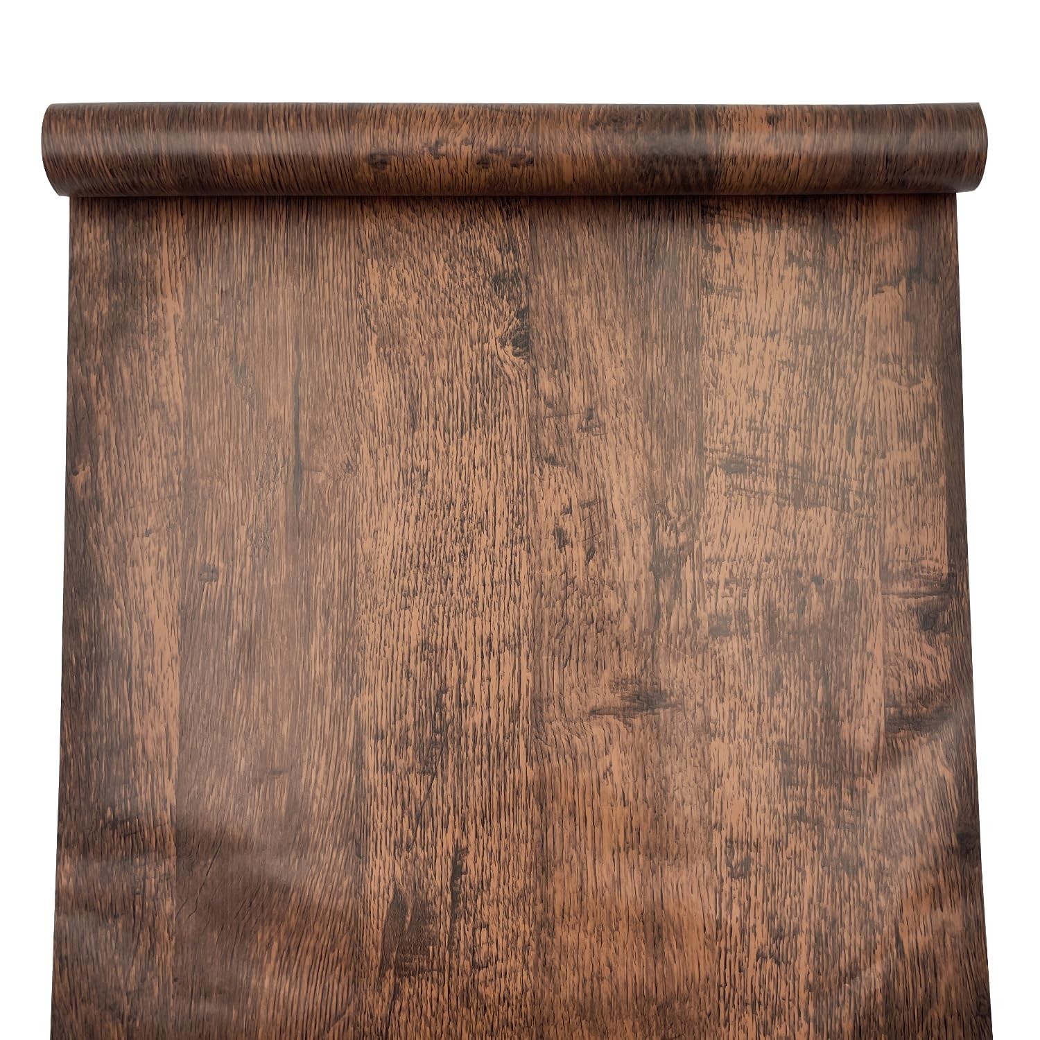 Yifely Brown Wood Grain Drawer Covering Paper Self Adhesive Shelf Liner Table…