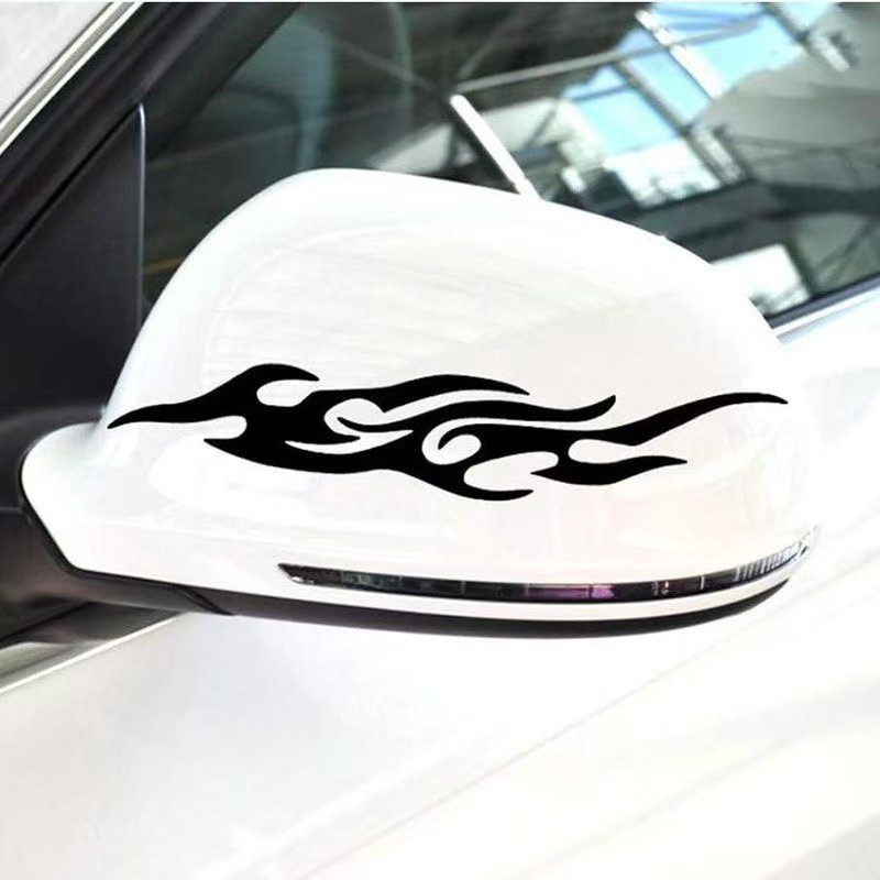 Auto Car Motorcycle Flame Fire Totem Sticker Bumper Mirror Scratch Cover