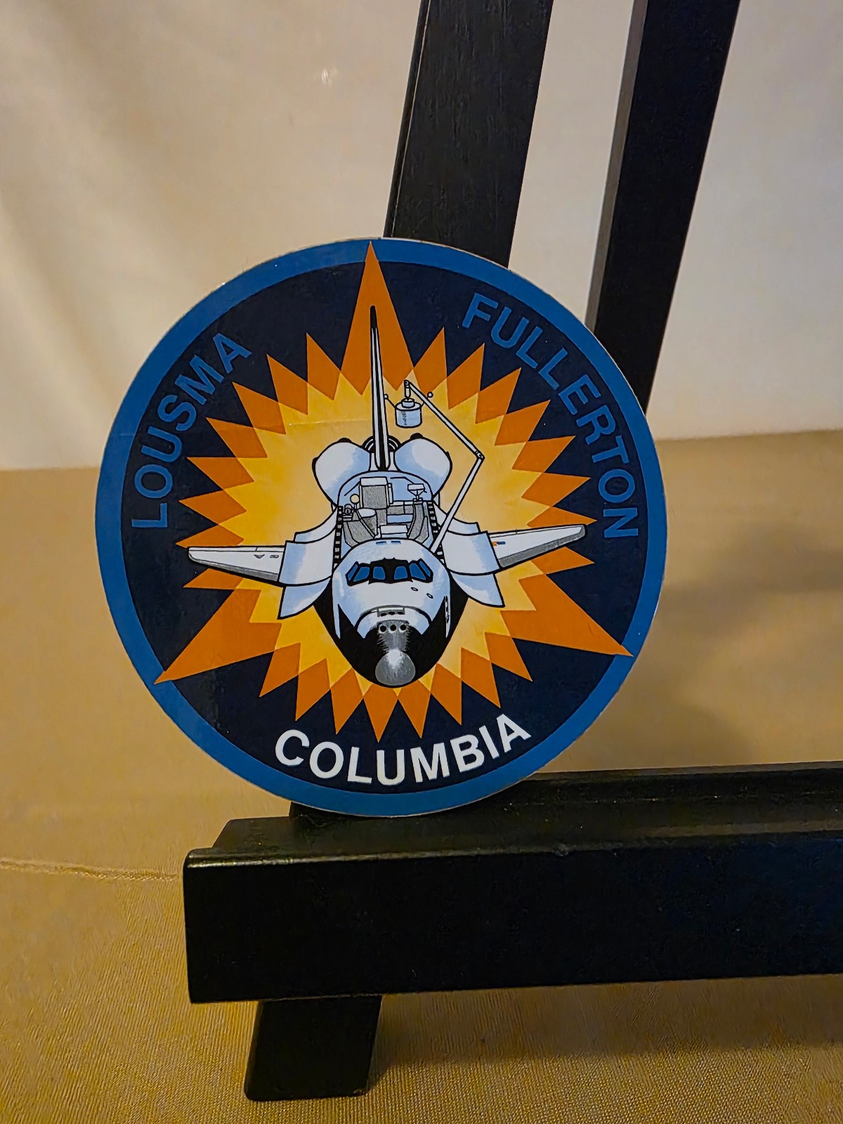 Space Shuttle Columbia STS-3 mission sticker 3 1/2 inches