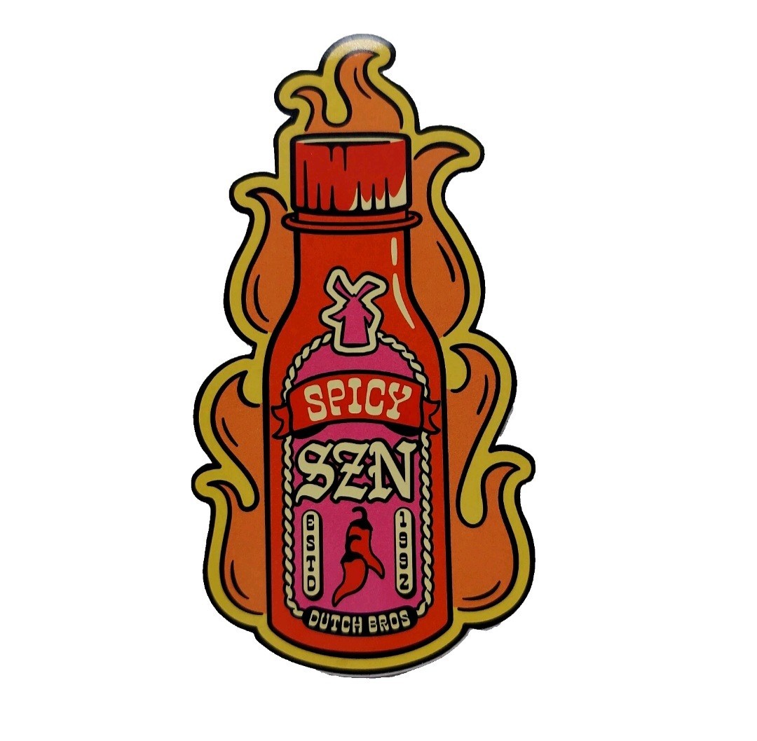 Dutch Bros Sticker May 2023 Spicy Szn Season Tajin Release