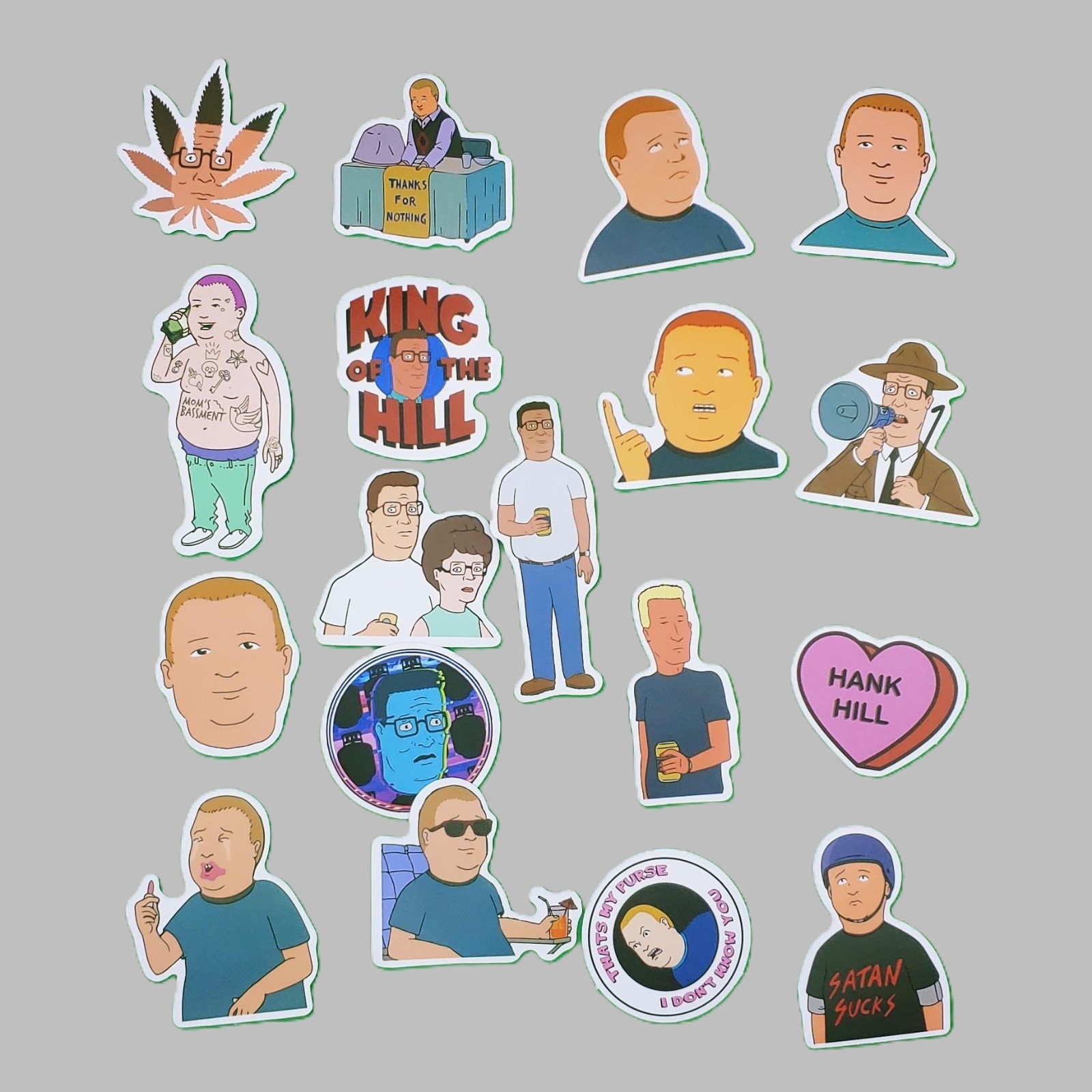 50pc Texas Propane Boy Sticker Pack 90s TV Comedy Cartoon Adult Animation Decals