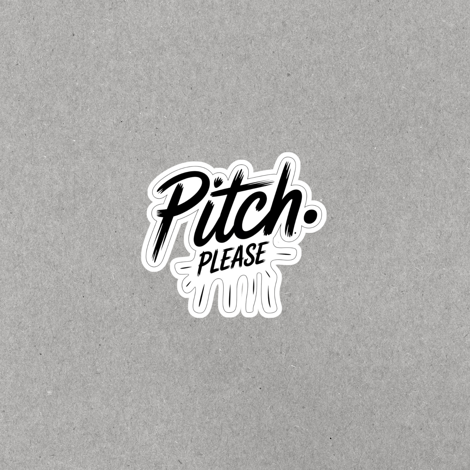 Pitch Please Funny Typography Sticker Decal for Laptops and Devices #6584