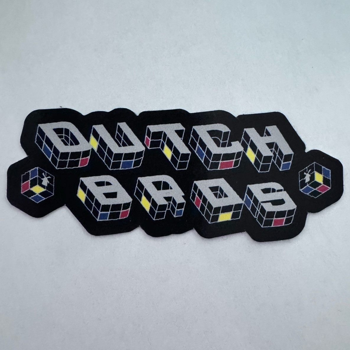 Order Ahead Text Sticker Decal – Black & Multicolor, Asymmetrical, Adults Teens