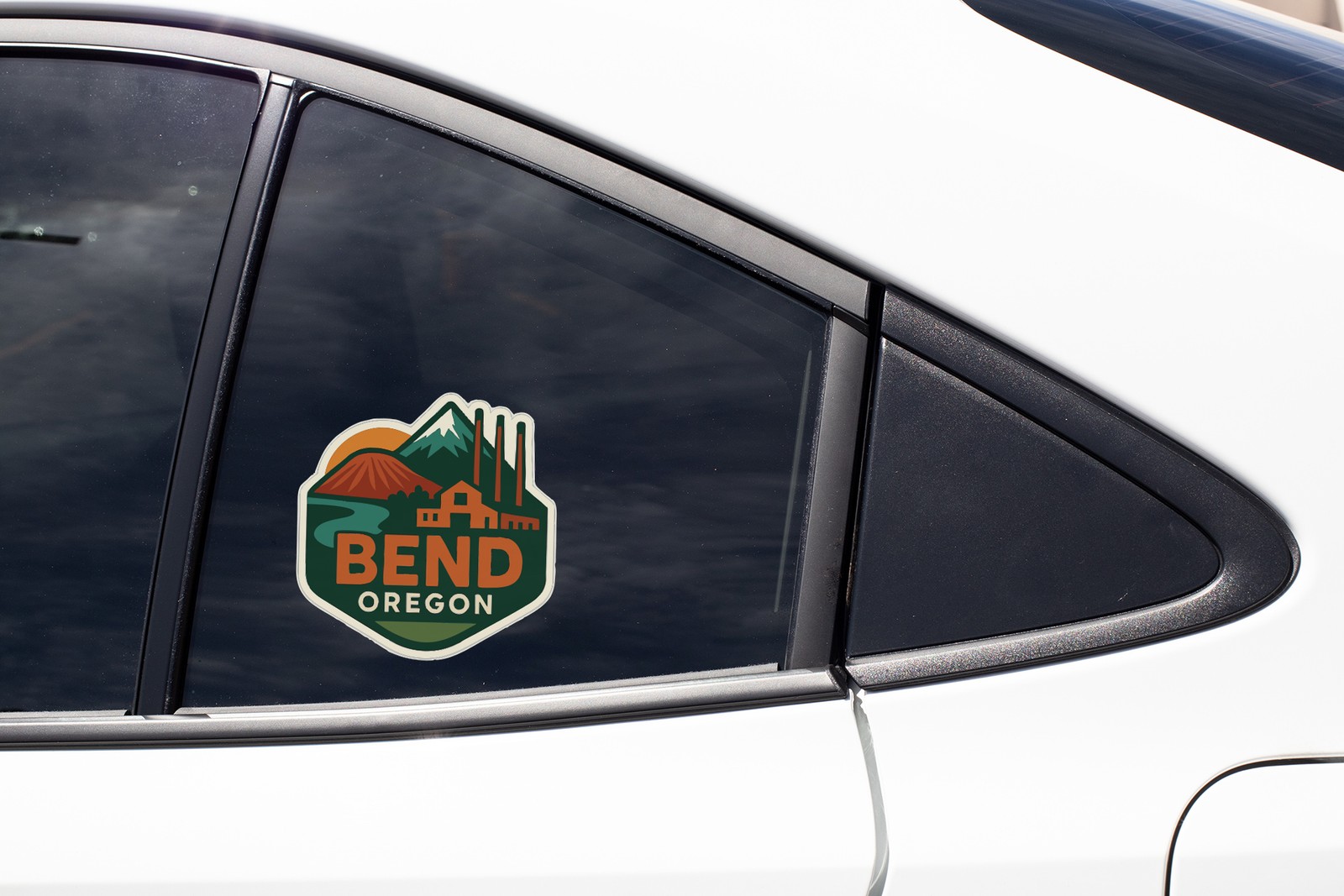 Bend Sticker Decal Vinyl Die-Cut City Skyline Landmark Design