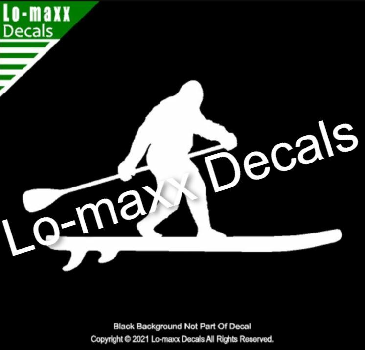 Bigfoot Sasquatch Stand Up Paddle Board SUP High Quality Die Cut Vinyl Decal