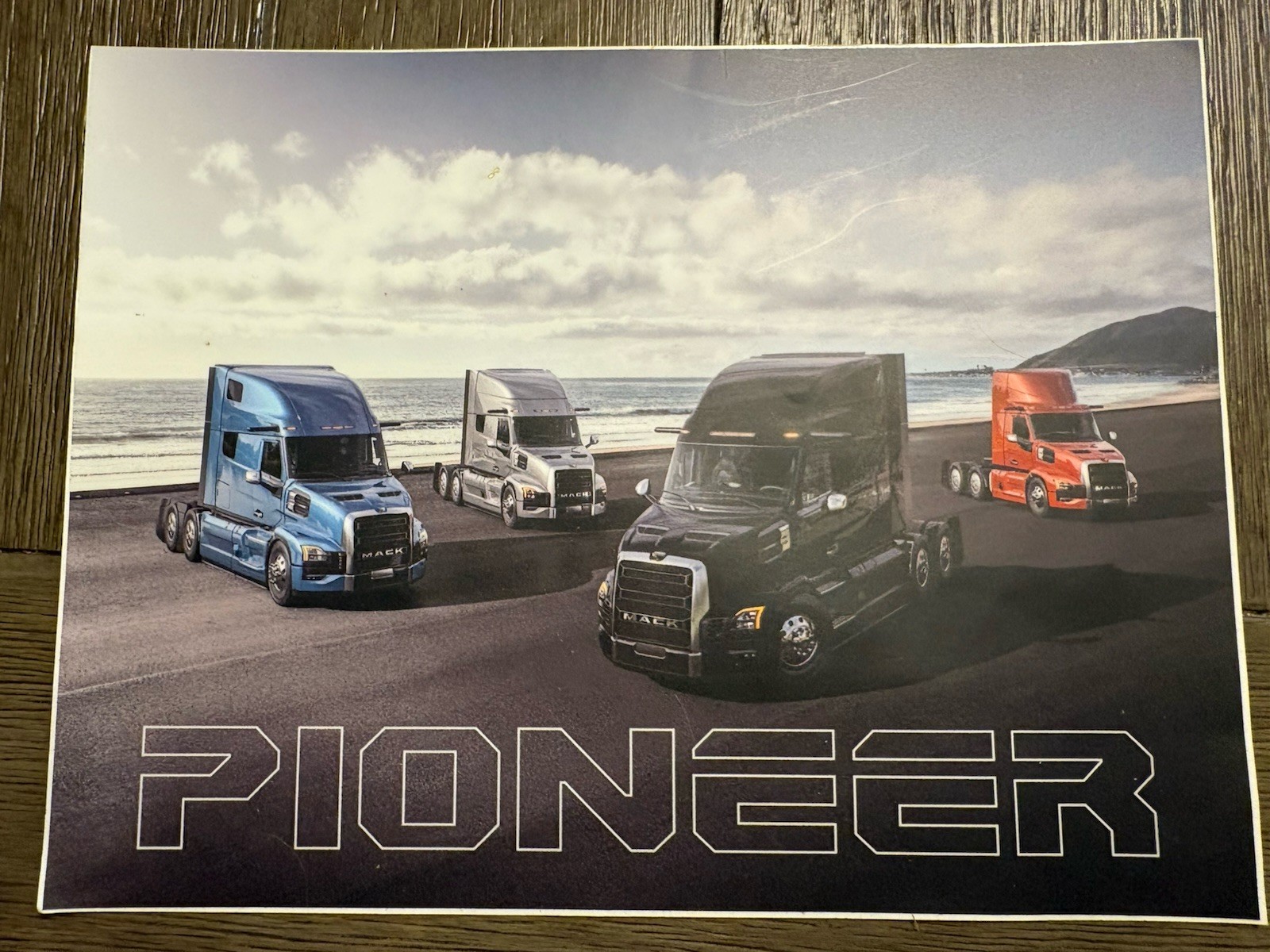 Mack Truck Pioneer Wall Poster Sticker 8×10 Next Generation