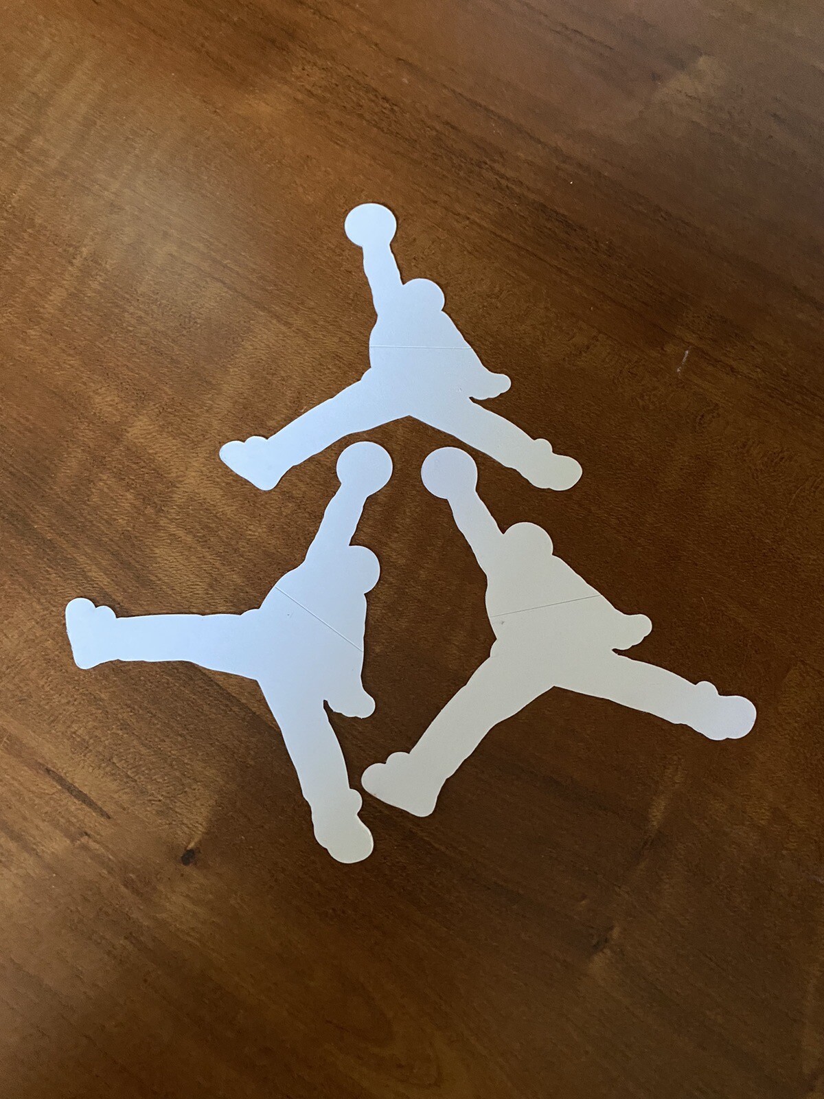 Authentic Air Jordan Jumpman Sticker 3.5" x 3.5" Nike Gold Flight Logo Lot Of 3