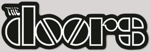 THE DOORS *New* Die Cut Sticker Measures 4.25" x 1.39"