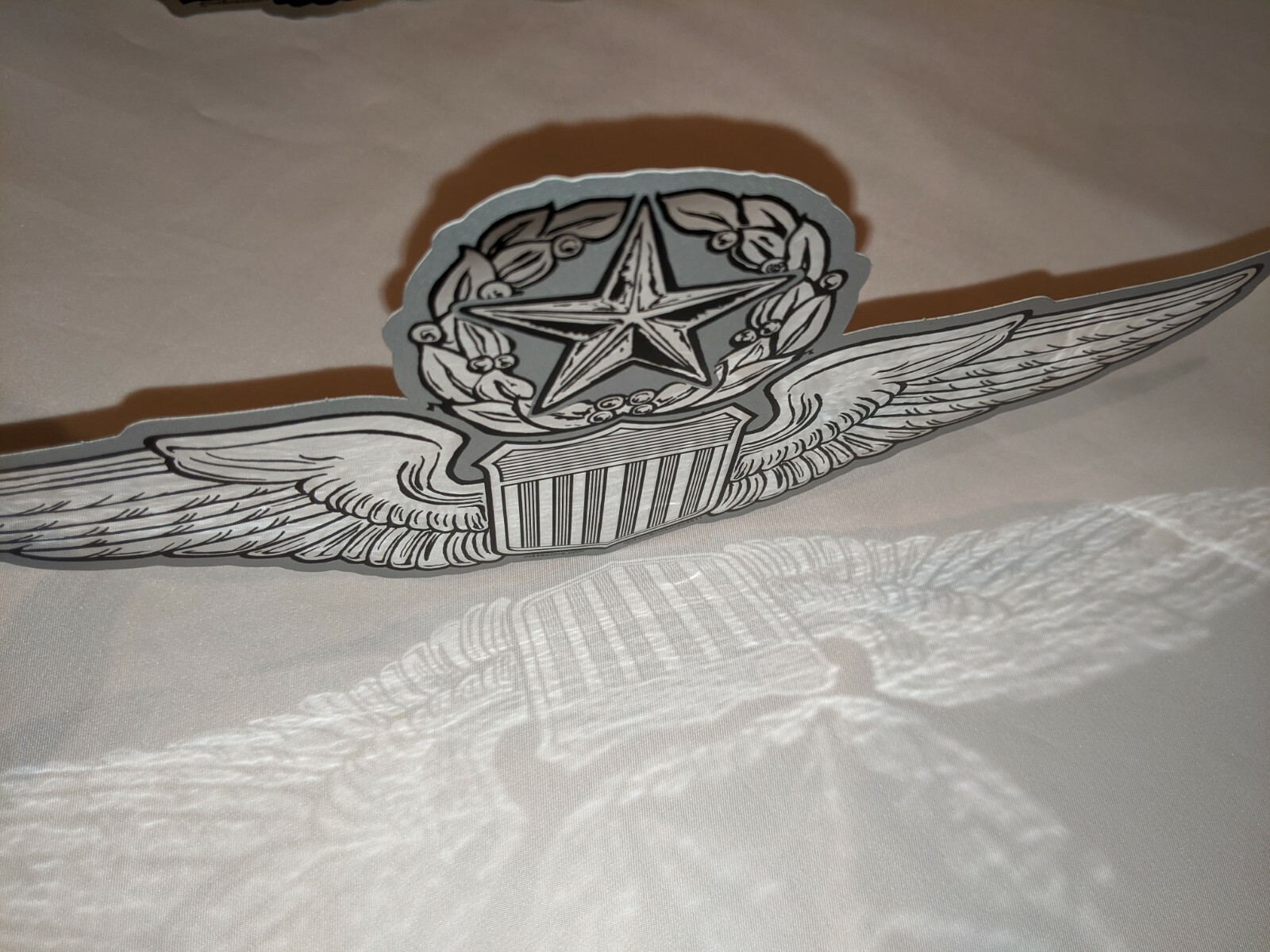 United States Air Force Pilots Sticker 9 Inches Lot Of 5 Silver 3 In 1