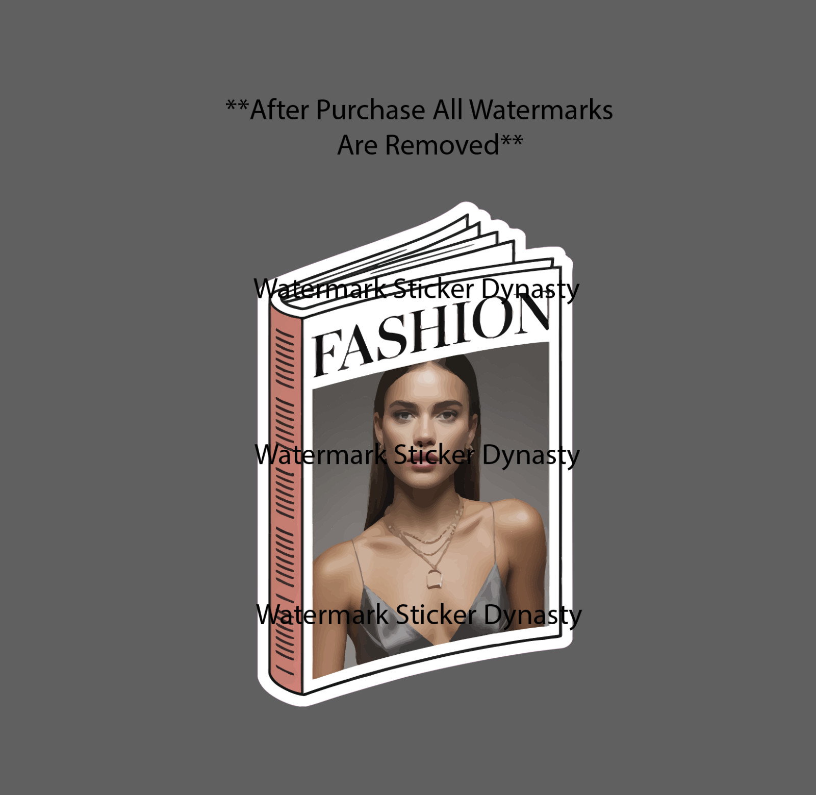 Fashion Magazine Sticker Waterproof Decal Beauty Reading Book Trend Gift NEW