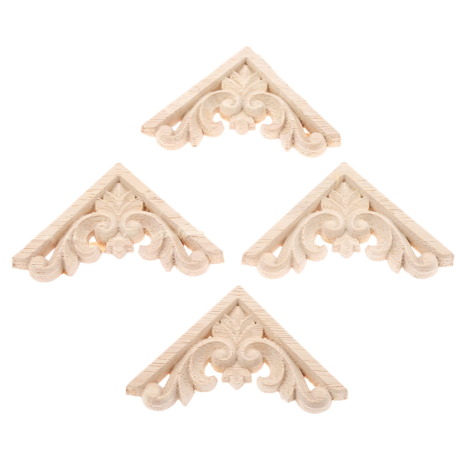 MUXSAM Furniture Applique, 2.36 x inches, Natural Wood