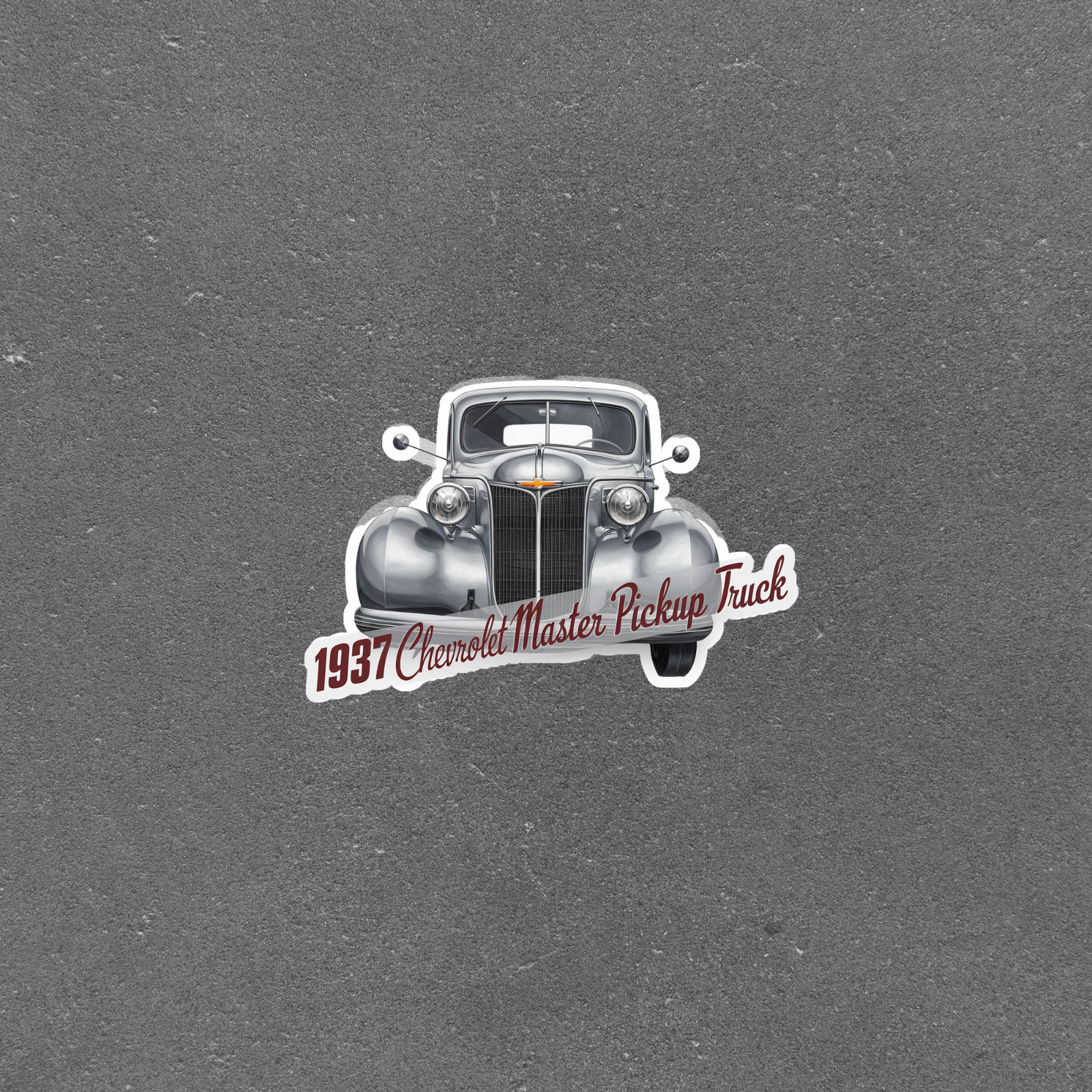 1937 Chevrolet Master Pickup Truck – Vintage Car Lover Gift Idea Sticker Decal #