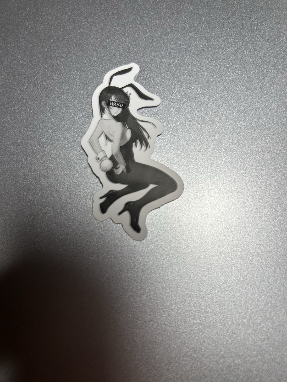 black and white waifu lewd sexy girls stickers #8