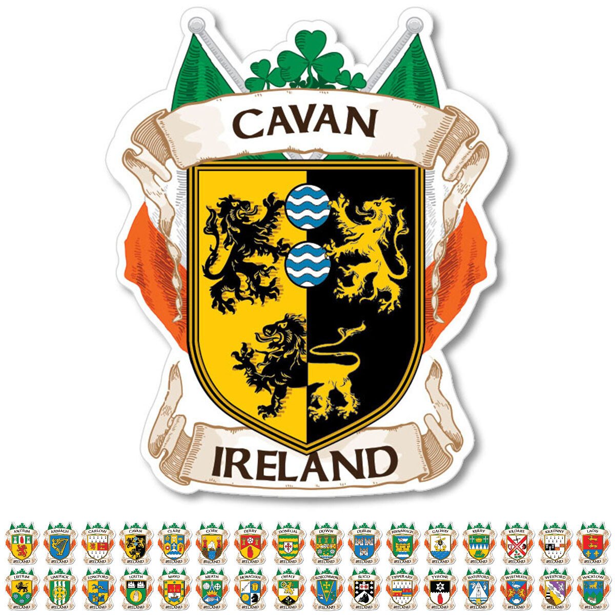 County Cavan Ireland Irish Decal Sticker