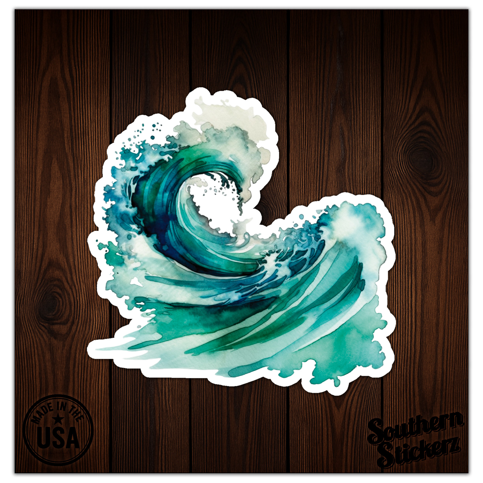 Wave Surf – Vinyl Decal Sticker – Car Window Laptop – ebn9987