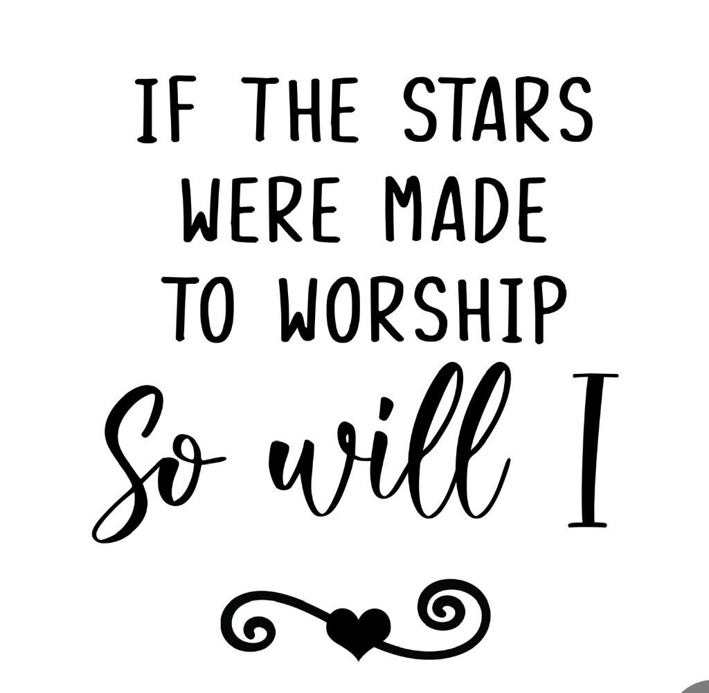 If Stars Worship Super Vinyl Decal Stickers Living Bible Verse Many Colors Holy