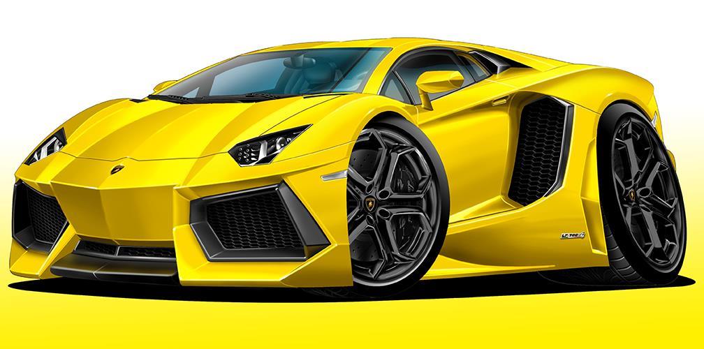 Lamborghini Aventador Exotic Car Art Print NEW