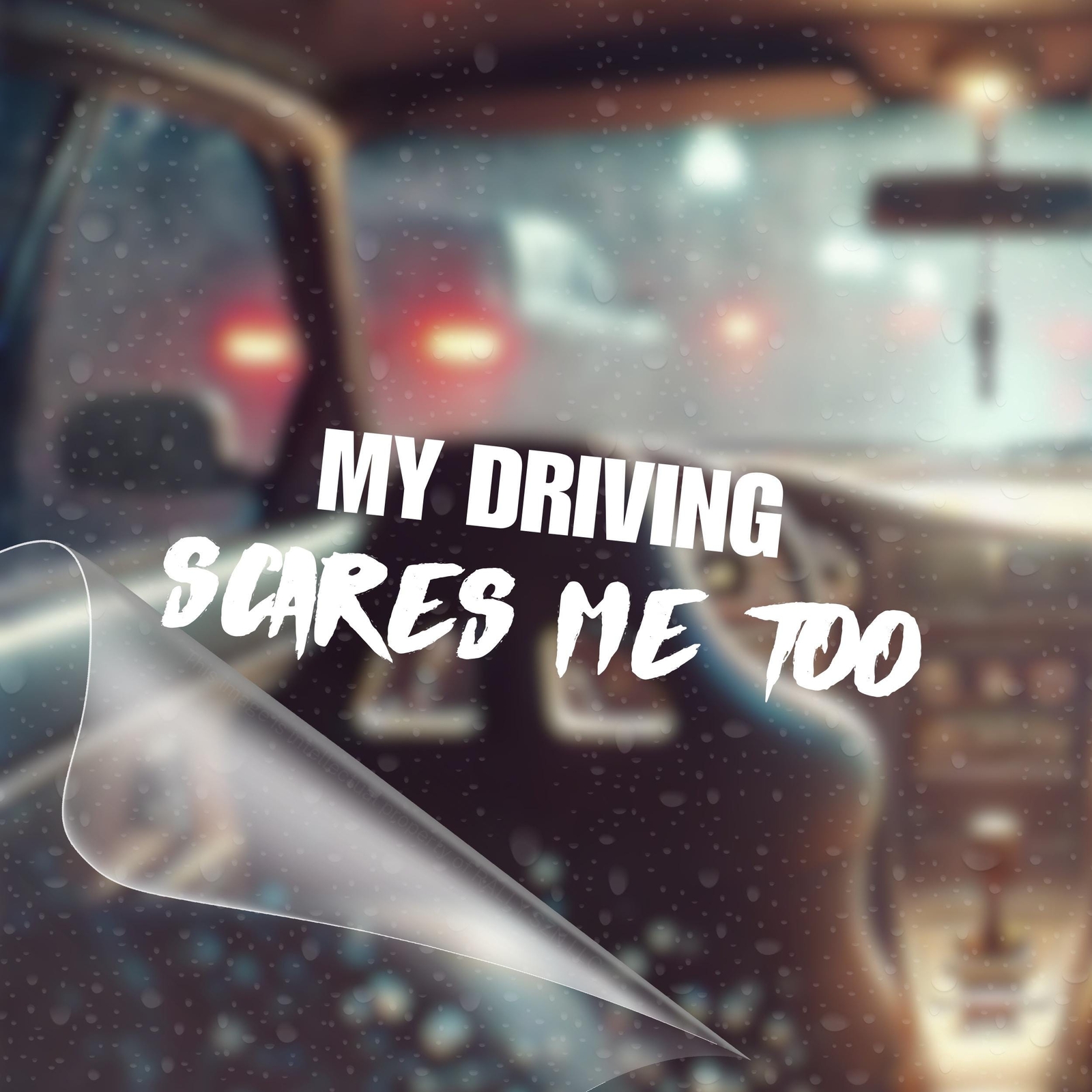 My Driving Scares Me Too – JDM Car Vinyl Decal Bumper Sticker