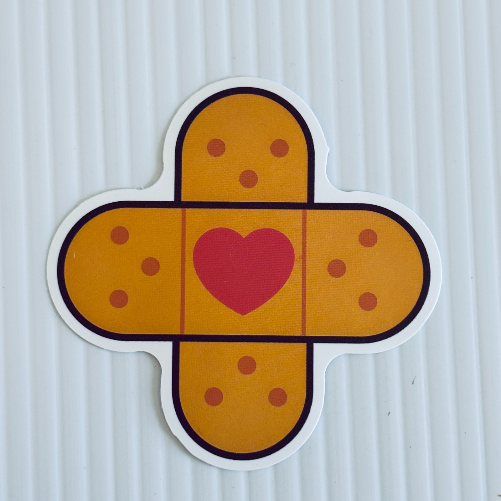 Healthcare Worker Bandage Heart Sticker 2.5in Nurse Doctor EMT