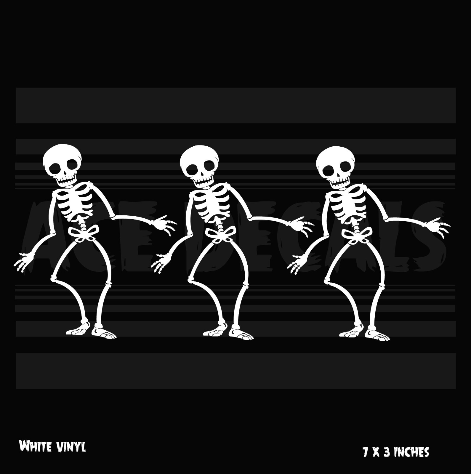 Dancing Skeletons – Halloween – Laptop Car vinyl decal sticker