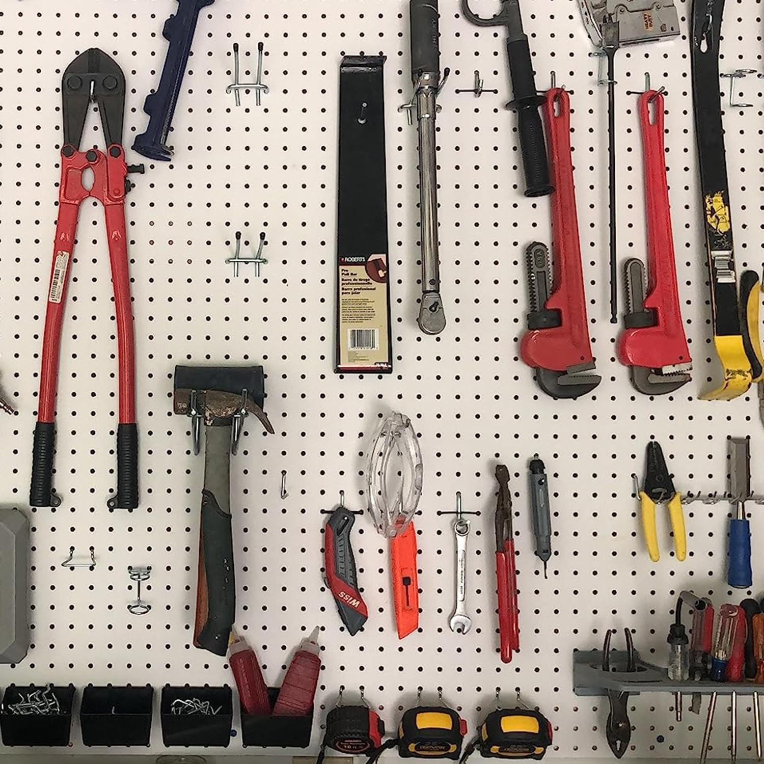 278PCS Pegboard Accessories Organizer Kit, Peg Board Hooks Assortment with Bins