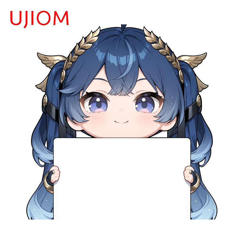 UJIOM For Wuthering Waves Waifus Wall Stickers Cute Sign Holding Style Custom