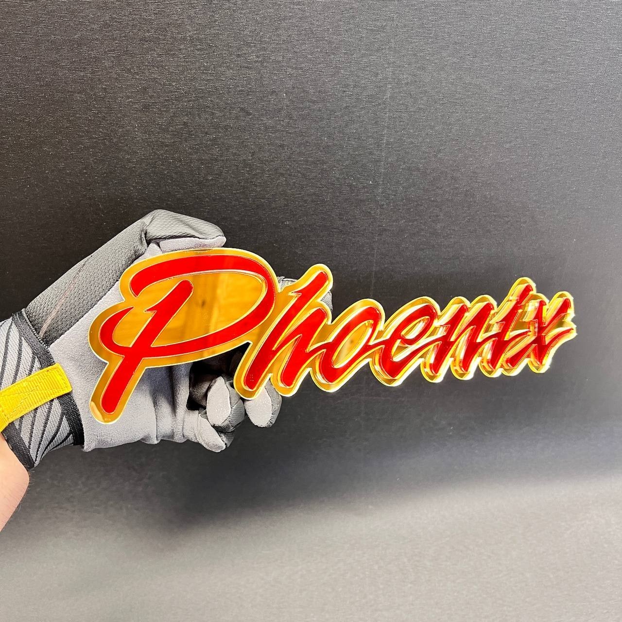 Phoenix 3D Car Badge Fender Emblem – Grille Holder Acrylic Car Decal 1PC