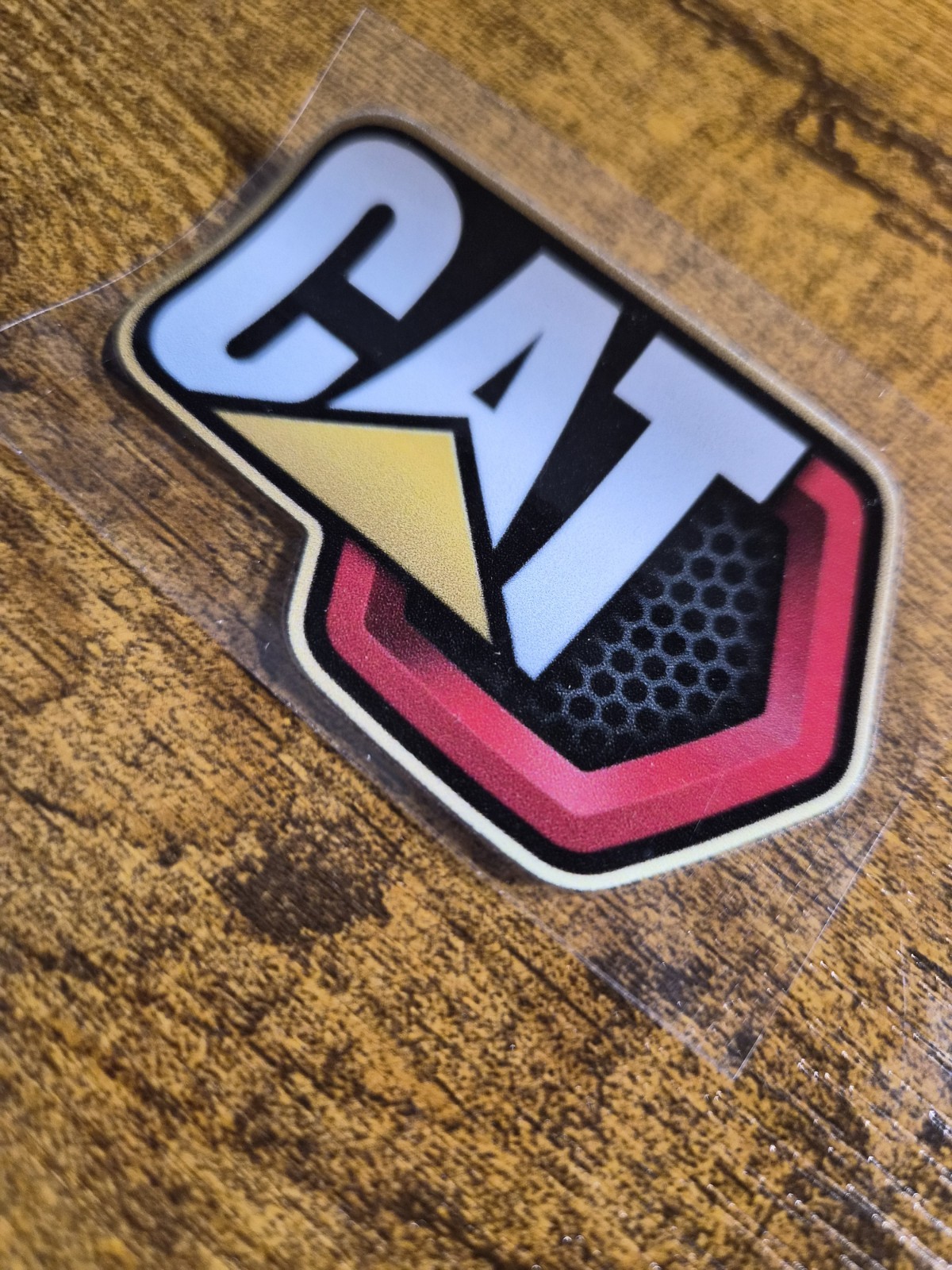CATERPILLAR HEX DECAL 3 in. UV DTF Decal Sticker waterproof USA NOT VINYL