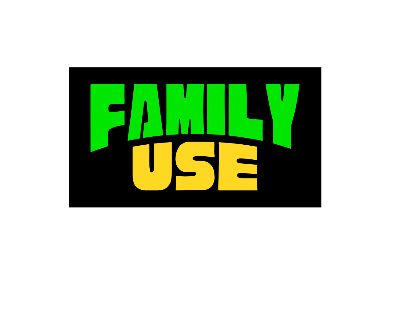 Jeepney Signage FAMILY USE Vinyl Decal Sticker PHILIPPINES
