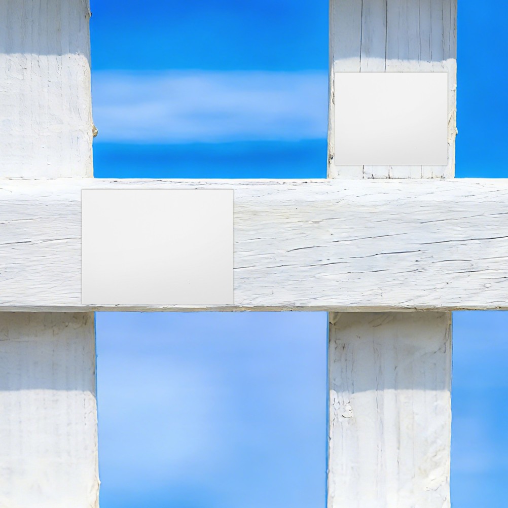 White PVC Siding Repair Sheets for Wall Blemishes Cracks and Hole Covering